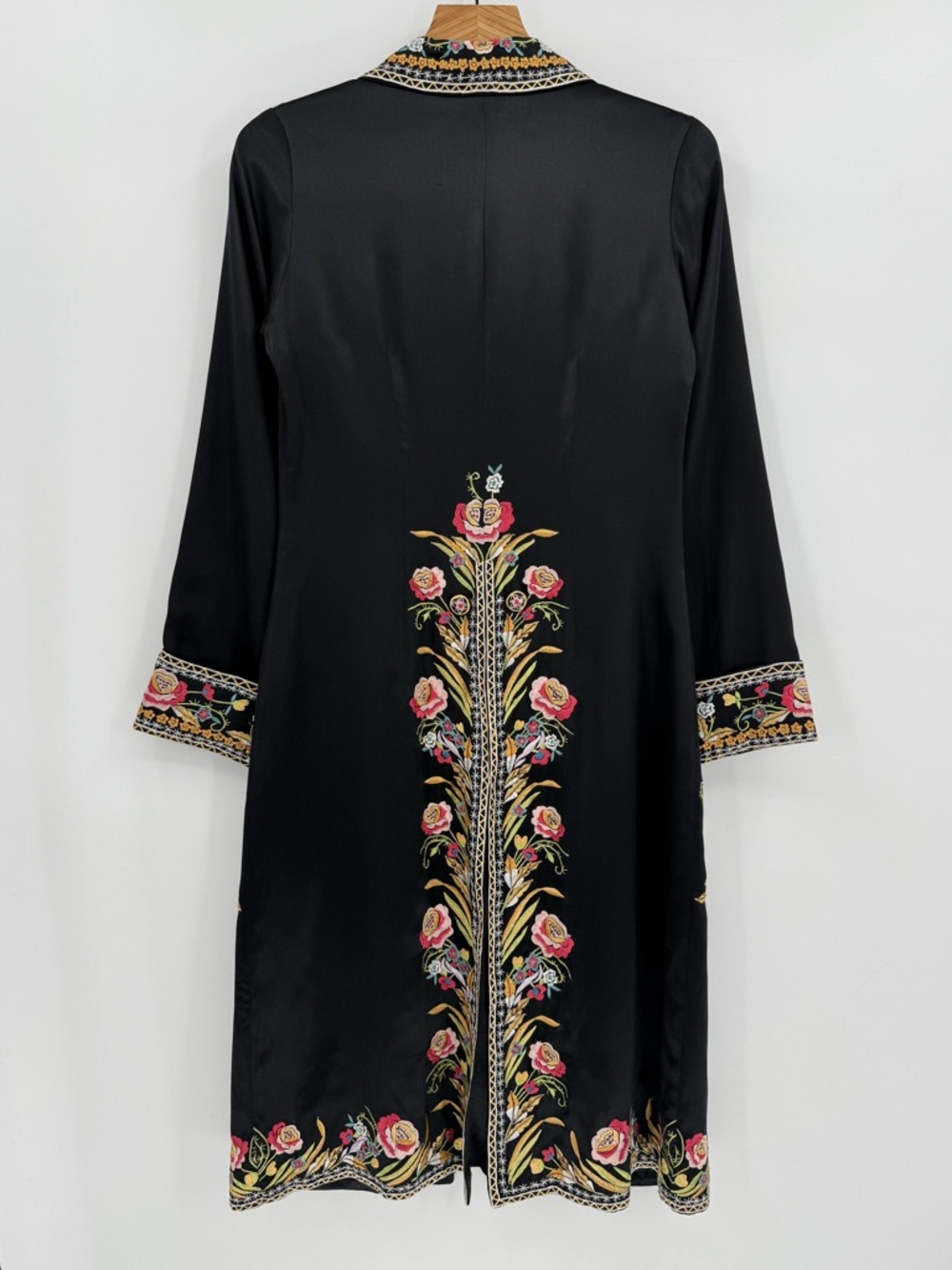Sue Wong Nocturne 100% Silk Floral Embroidered Evening Coat Opera see meas. - Picture 15 of 16